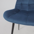 Стул AV 405, синий бархат Confetti deep ocean/черный (119610) 