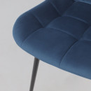 Стул AV 405, синий бархат Confetti deep ocean/черный (119610) 