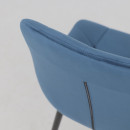Стул AV 405, синий бархат Confetti deep ocean/черный (119610) 
