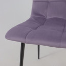 Стул AV 406-N, сливовый бархат Confetti plum/черный (119623)