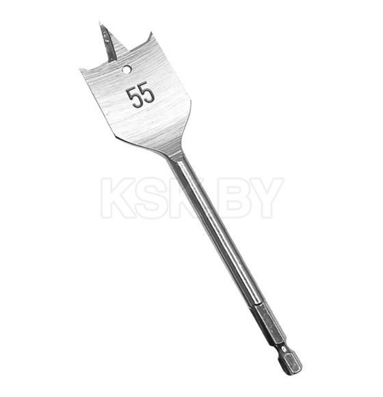 Сверло по дереву перьевое 55х152 мм VERTEXTOOLS 1133-55 (1133-55) 