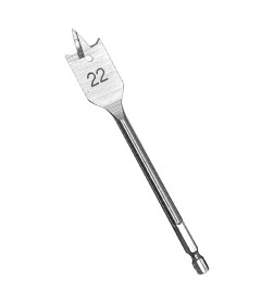 Сверло по дереву перьевое 22х152 мм VERTEXTOOLS 1133-22