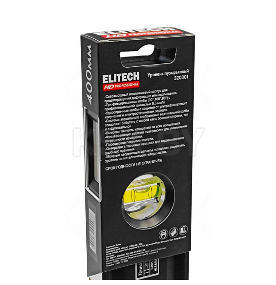 Уровень  400 мм магнитный ELITECH HD 207198 (207198) 