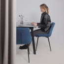 Стул AV 405, синий бархат Confetti deep ocean/черный (119610) 