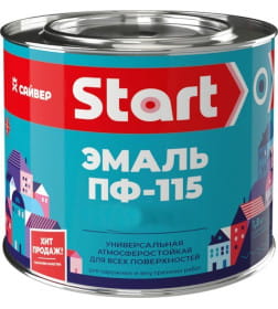 Эмаль ПФ-115 Start белая матовая, 1,8 кг