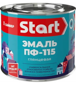 Эмаль ПФ-115 Start белая, 1,8 кг
