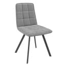 Стул ROM D, b22 GREY LUX\черный (120086)