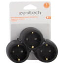 Разветвитель 3-й 16A, черный Zenitech (191906) 