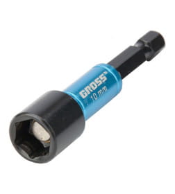 Бита с торцевой головкой 10 мм магнитная Nut-Driver S2 Gross 11619