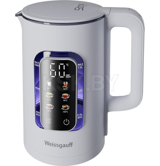 Электрический чайник  Weissgauff WK 1500 Dw Touch BodyCool (WK1500DwTouchBodyCool) 