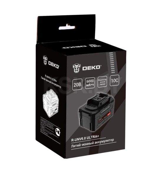 Аккумулятор для электроинструмента DEKO R-UNV6.0 ULTRA + (083-1019) 