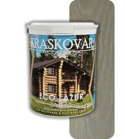 Пропитка для дерева Kraskovar Eco Lazur, ТУМАННЫЙ ЛЕС 0,9л