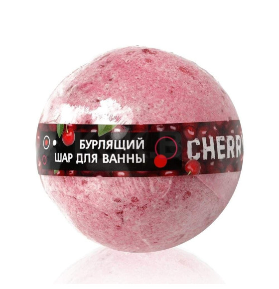 Бомбочка для ванны WEIS бурлящий шар Вишня 160Г (3129121) 