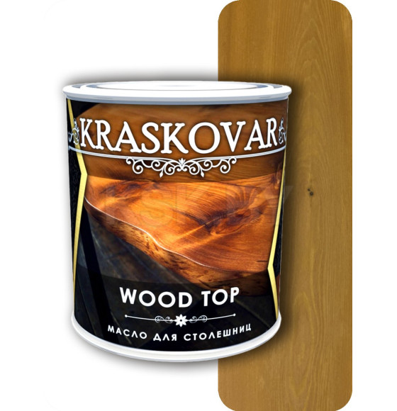 Масло Kraskovar Wood Top для столешниц ДУБ 0,75л