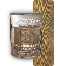 Масло Kraskovar Wood Furniture & Toys для мебели и детских игрушек ПАЛИСАНДР 0,75л