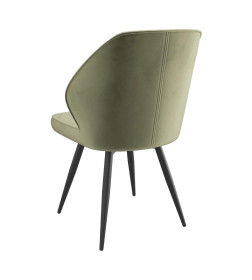 Стул MICHAEL-R1, d12 OLIVE LUX\черный
