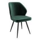 Стул MICHAEL-R1, d13 DARK GREEN LUX\черный (120065) 