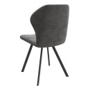 Стул ROBBY D-R, b28 ANTRACITE LUX\черный (120081) 