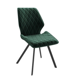 Стул Rafael-R, d13 DARK GREEN LUX\черный