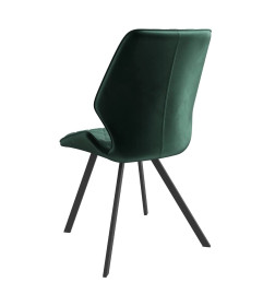 Стул Rafael-R, d13 DARK GREEN LUX\черный