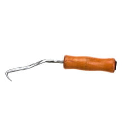 Крюк для вязки арматуры (деревянная ручка) VERTEXTOOLS