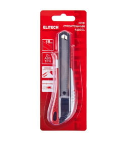 Нож 18 мм выдвижной ELITECH 207181