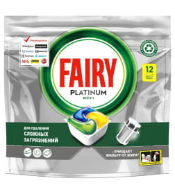 Фэйри Platinum Всё в 1 капсулы д/автом/посуд. машин 12шт Лимон
