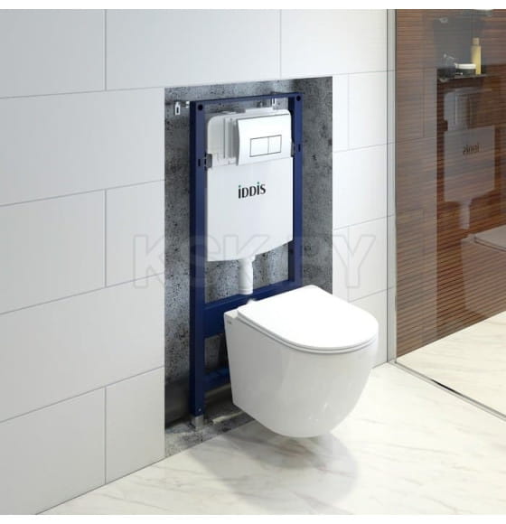 Комплект 3в1 IDDIS подвесной унитаз BLARNSEi25, инсталляция Profix и клавиша смыва OPH00GCi32K (OPH00GCi32K)