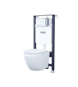  Комплект 3в1 IDDIS подвесной унитаз BLARNSEi25, инсталляция Profix и клавиша смыва OPH00GCi32K