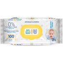 Салфетки влажные детские MIU с экстрактом ромашки 100шт