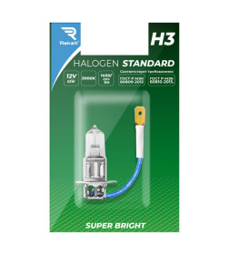 Автолампа H3 12V55W Standard REKZIT (1шт.)