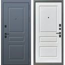 Дверь входная "МеталЮр М8" Velluto Oscure/Velluto Bianco (правая)  960х2050 мм