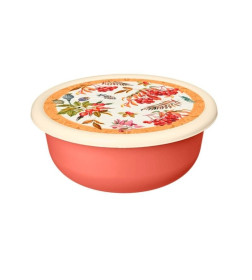 Миска 3,2 л с крышкой с декором Рябина