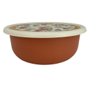 Миска 3,2 л с крышкой с декором Рябина (2221434) 