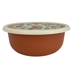 Миска 3,2 л с крышкой с декором Рябина