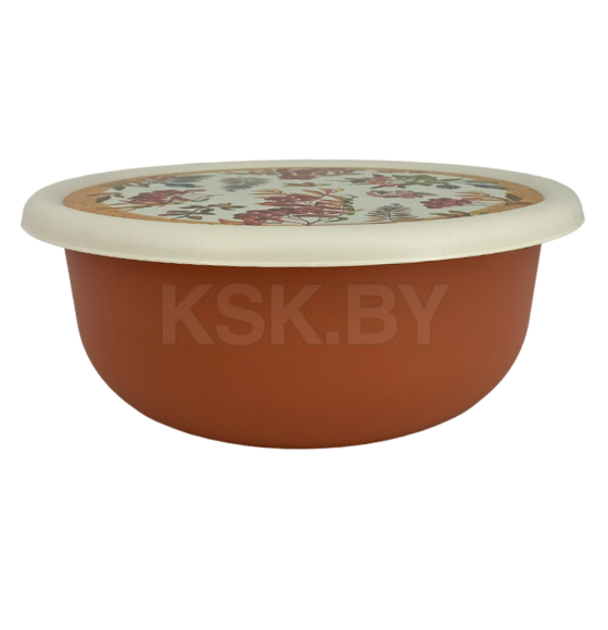 Миска 3,2 л с крышкой с декором Рябина (2221434) 