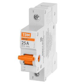 Выключатель нагрузки (мини-рубильник) ВН-32 1P 25A Home Use TDM SQ0211-0103