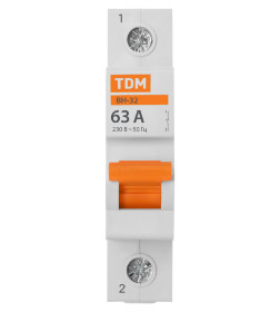 Выключатель нагрузки (мини-рубильник) ВН-32 1P 63A Home Use TDM SQ0211-0107