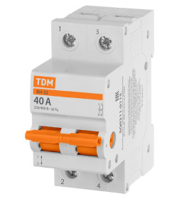 Выключатель нагрузки (мини-рубильник) ВН-32 2P 40A Home Use TDM SQ0211-0115