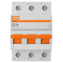 Выключатель нагрузки (мини-рубильник) ВН-32 3P 32A Home Use TDM SQ0211-0124 (SQ0211-0124) 