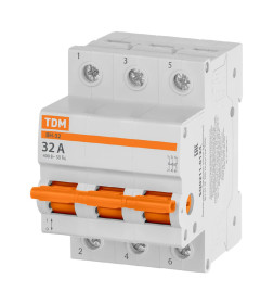 Выключатель нагрузки (мини-рубильник) ВН-32 3P 32A Home Use TDM SQ0211-0124