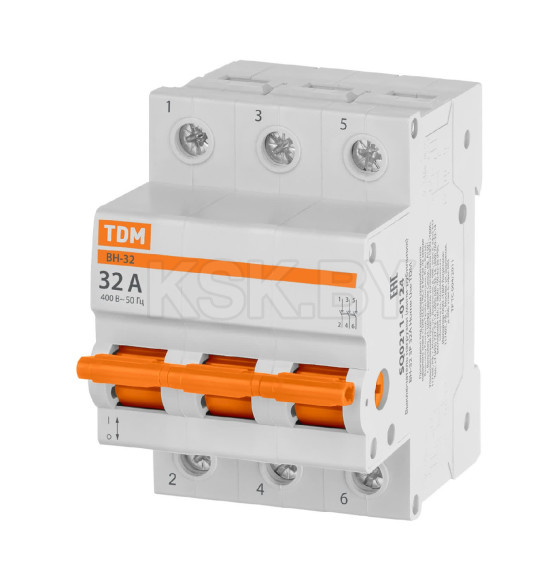 Выключатель нагрузки (мини-рубильник) ВН-32 3P 32A Home Use TDM SQ0211-0124 (SQ0211-0124) 