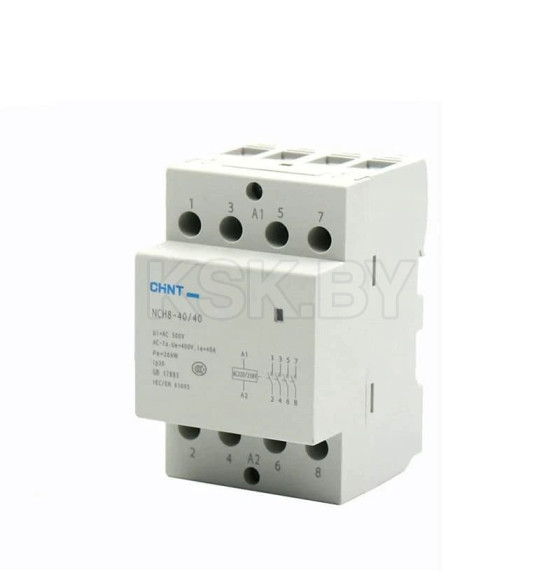 Контактор модульный Chint NCH8-40/40 40А 4НО AC220/230В, 50Гц (R) (256099) 