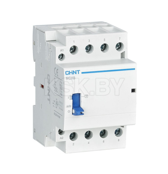 Контактор модульный с ручным управлением Chint NCH8-25M/40 AC220-240В 50/60Гц (R) (257478) 