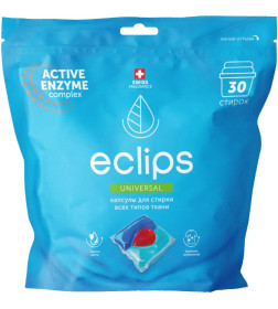 Капсулы для стирки "Eclips" Universal 30 шт