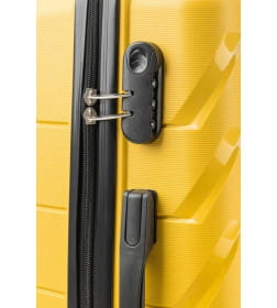 Чемодан на колесах DoubleW YF-PP02 (М, желтый)