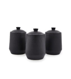 Набор керамических ёмкостей (3 пр) "Black", MR-20001-03CS Maestro
