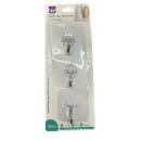 Набор крючков самоклеющихся Taizhou Kenxin Plastic 3шт. 0527-3 (0527-3) 