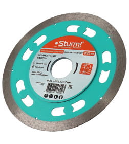 Диск алмазный 125x22.2 мм по бетону Sturm! 9020-04-125x22-SST