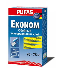 Клей обойный "PUFAS EURO 3000 Эконом + универсальный" 500 г